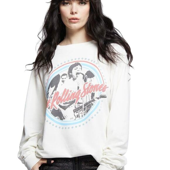 Recycled Karma The Rolling Stones Concert Sweatshirt, Size XS, New without Tag - Picture 1 of 5